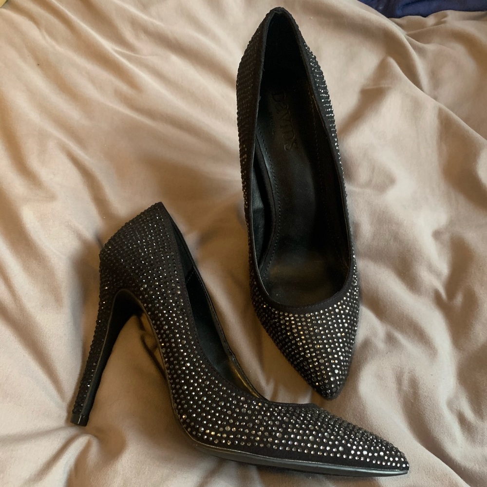 Black David’s Bridal Heels